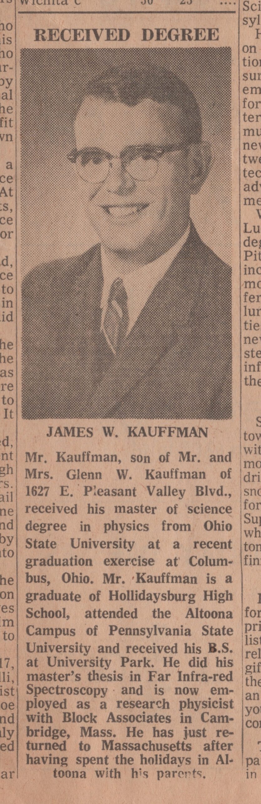 Dad's Masters.